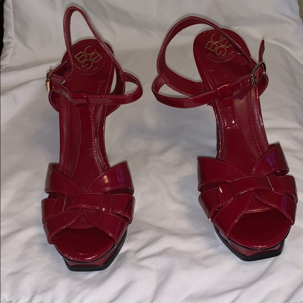 BCBG platform heels